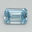 1.13 Ct. Fancy Intense Blue Emerald Lab Grown Diamond