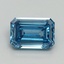 1.08 Ct. Fancy Vivid Blue Emerald Lab Grown Diamond