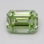 1.55 Ct. Fancy Vivid  Green Emerald Lab Grown Diamond