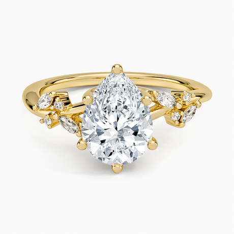 Marquise Cluster Engagement Ring - Arden