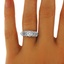 The Jesmyn Ring, smalltop view on a hand