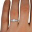 The Whitland Ring, smallzoomed in top view on a hand