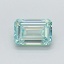 0.77 Ct. Fancy Vivid  Green Emerald Lab Grown Diamond
