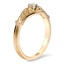 The Bliana Ring, smalltop view on a hand