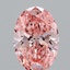 1.23 Ct. Fancy Vivid Pink Oval Lab Grown Diamond