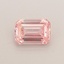 0.43 Ct. Fancy Intense  Pink Emerald Lab Grown Diamond