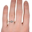 The Debra Ring, smallzoomed in top view on a hand
