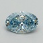 1.50 Ct. Fancy Vivid Blue Oval Lab Grown Diamond