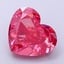 7.78 Ct. Fancy Vivid Reddish Pink Heart Lab Grown Diamond