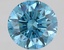 1.65 Ct. Fancy Vivid Blue Round Lab Grown Diamond