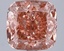 3.81 Ct. Fancy Vivid  Pink Cushion Lab Grown Diamond