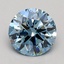 2.05 Ct. Fancy Intense Blue Round Lab Grown Diamond