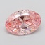 4.20 Ct. Fancy Vivid Pink Oval Lab Grown Diamond
