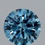 1.59 Ct. Fancy Vivid Blue Round Lab Grown Diamond