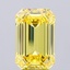 4.82 Ct. Fancy Vivid  Yellow Emerald Lab Grown Diamond