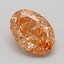 1.03 Ct. Fancy Intense  Orange Oval Lab Grown Diamond