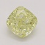 0.74 Ct. Fancy Yellow Cushion Diamond