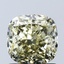 1.54 Ct. Fancy Light Yellow Cushion Lab Grown Diamond