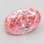 3.53 Ct. Fancy Vivid Pink Oval Lab Grown Diamond