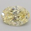 1.08 Ct. Fancy Yellow Oval Lab Grown Diamond