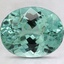 11.2x9mm Unheated Green Oval Tourmaline