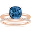 14K Rose Gold Secret Halo Diamond Ring with Ballad Diamond Ring (1/6 ct. tw.)