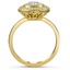 Pierced Halo Diamond Ring, smallside view