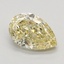 1.31 Ct. Fancy Intense Yellow Pear Lab Grown Diamond