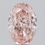3.85 Ct. Fancy Intense Pink Oval Lab Grown Diamond
