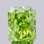 1.50 Ct. Fancy Vivid Green Radiant Lab Grown Diamond