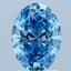 1.50 Ct. Fancy Vivid Blue Oval Lab Grown Diamond