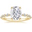 18K Yellow Gold Marseille Half Coverage Diamond Ring (1/4 ct. tw.), smalltop view