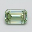 0.97 Ct. Fancy Vivid Green Emerald Lab Grown Diamond