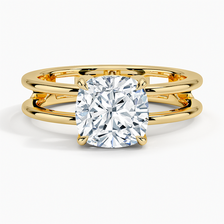 Double Band Engagement Ring - Aimee