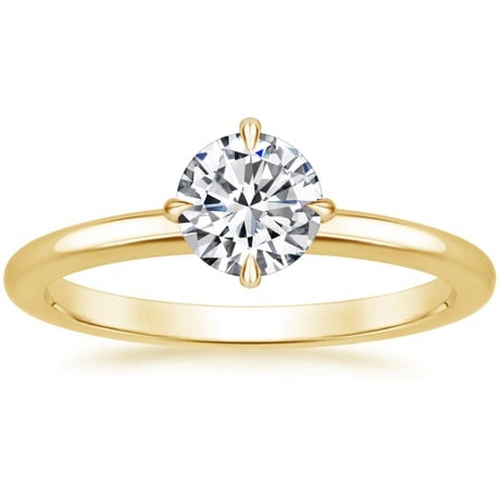 North Star Ring - Gold Solitaire