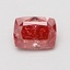0.74 Ct. Fancy Vivid Pink Cushion Lab Grown Diamond