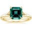 18K Yellow Gold Reverie Solitaire Ring, smalltop view