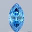 1.10 Ct. Fancy Vivid  Blue Marquise Lab Grown Diamond