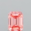 1.26 Ct. Fancy Intense Orangy Pink Emerald Lab Grown Diamond