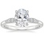18K White Gold Isadora Diamond Ring, smalltop view