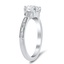 Engraved Art Deco Three Stone Diamond Ring, smallview
