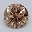 1.04 Ct. Light  Brown Round Lab Grown Diamond