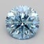 1.26 Ct. Fancy Vivid  Blue Round Lab Grown Diamond