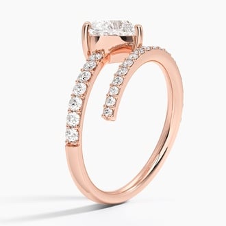 Heart Shaped Lab Diamond Wrap Ring