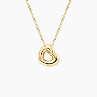 Heart Shaped Tube Pendant