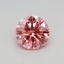 0.32 Ct. Fancy Vivid Pink Round Lab Grown Diamond