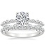 18K White Gold Marseille Diamond Ring (1/4 ct. tw.) with Bordeaux Diamond Ring (1/2 ct. tw.)