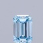 0.33 Ct. Fancy Intense  Blue Emerald Lab Grown Diamond