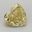 0.47 Ct. Fancy Intense Yellow Heart Lab Grown Diamond