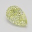 2.54 Ct. Fancy Yellow Pear Diamond